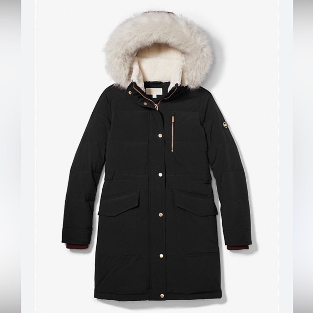 Michael Kors Faux Fur Trim Parka- Like New!
